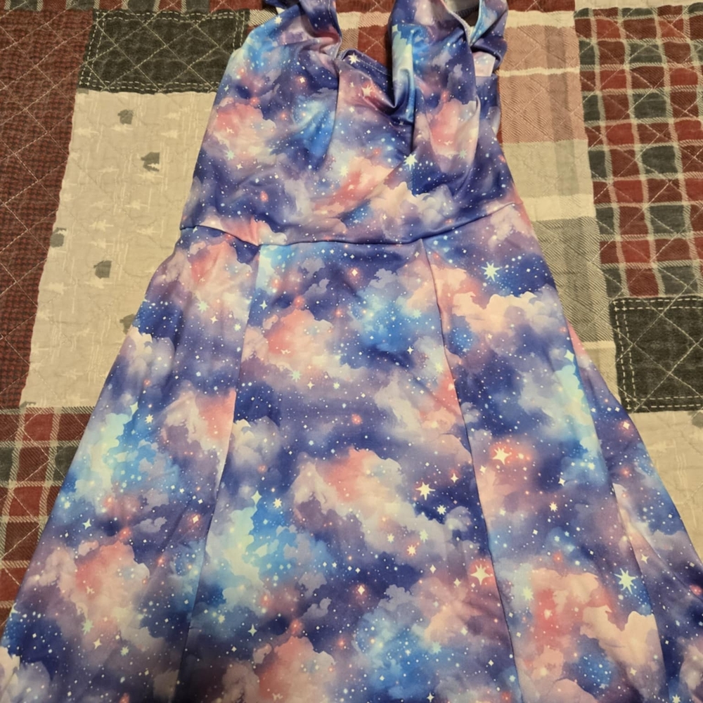 Galaxy Print Dress